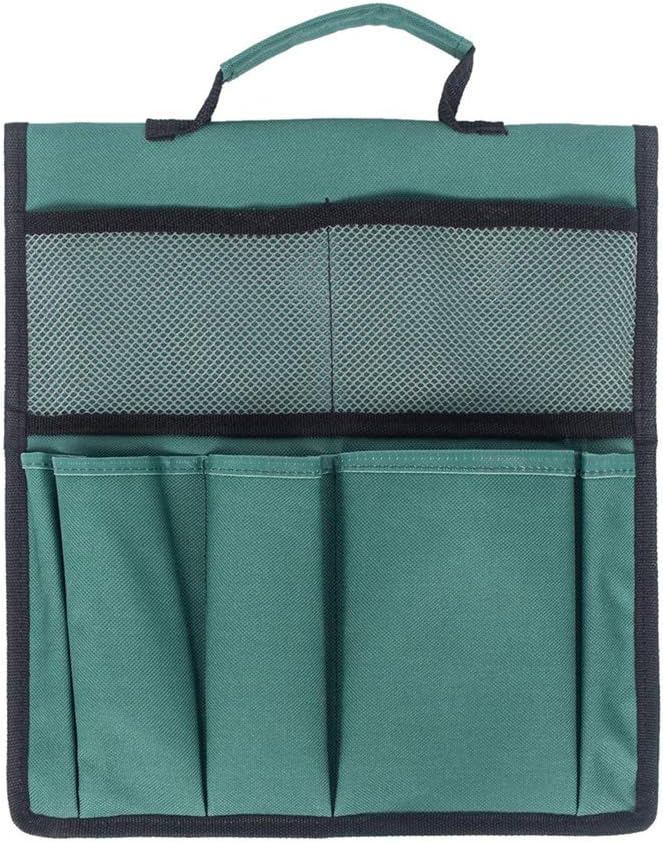 Garden Kneeler Tool Bag - Portable Oxford Cloth with Multiple Pockets, Folding Mesh Gardening Tool Storage Pouch and Holder for Outdoor Gardening