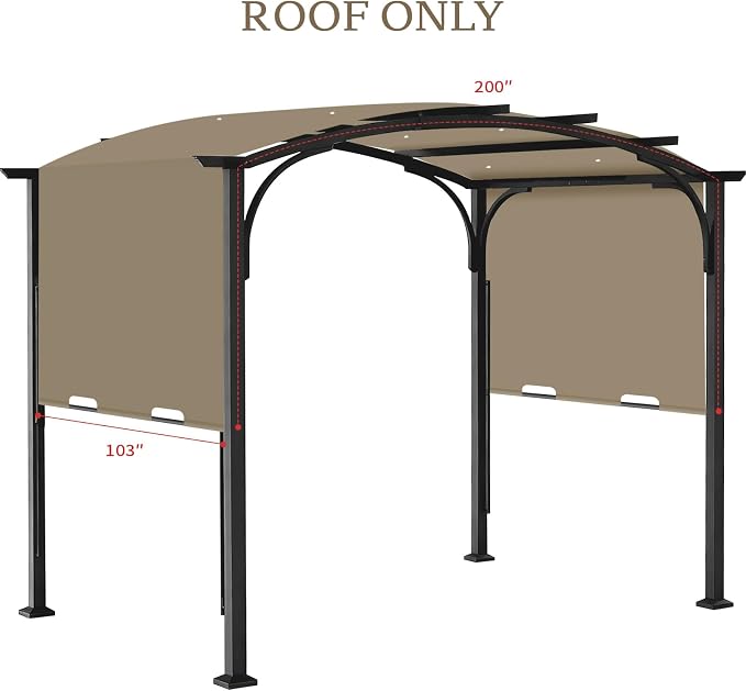 Pergola Canopy Replacement Cover - Image 2