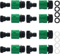 16 PCS Plastic Garden Hose Quick Connect Fittings, 3/4-Inch | Male and Female Fitting, Hose End Adapters, For Watering Systems, Sprinklers, and Drip Irrigation, Set of 4