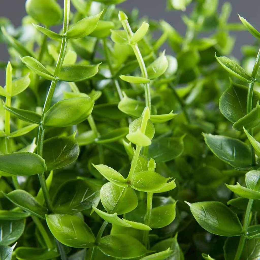 8PCS Artificial Eucalyptus Plants,Fake Boxwood Shrubs UV Resistant No Fade Faux Plastic Greenery for Wedding Bridal Bouquet Indoor Outdoor Home Garden Kitchen Office Table Vase(Green)