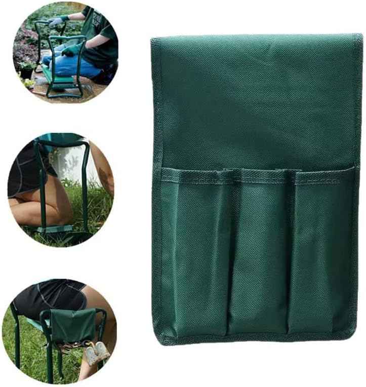 2 Pack Garden Kneeler Tool Bag Gardening Kneeler Seat Side Pouch Hanging Storage Pocket Organizer for Garden Kneeler and Seat Garden Bench Garden Stool Gardening Shears Spades Plant Labels