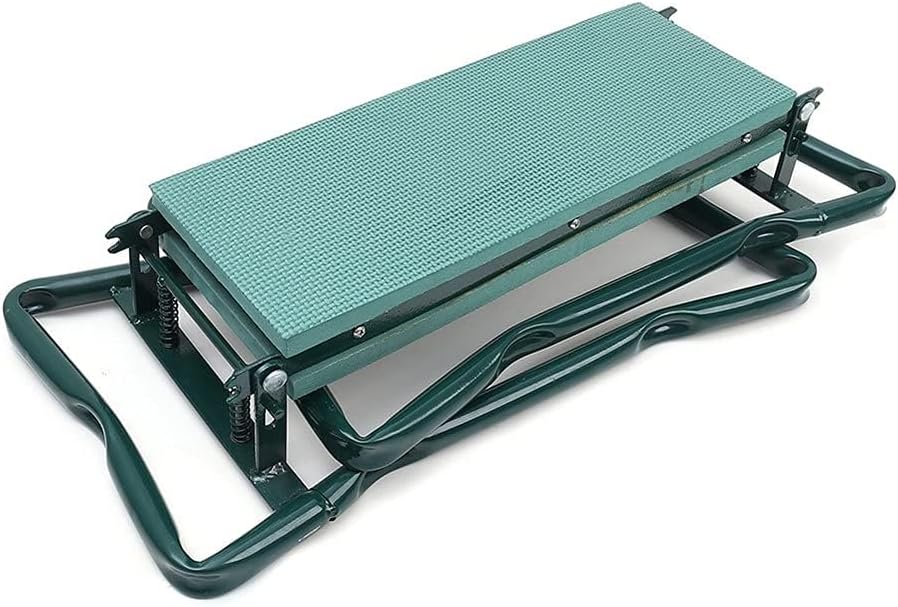 Garden Kneeler Seat Garden Stools Foldable Stool with Tool Bag Pouch EVA Foam Pad Capacity-Protects Your Knees for Gardening Tool kit