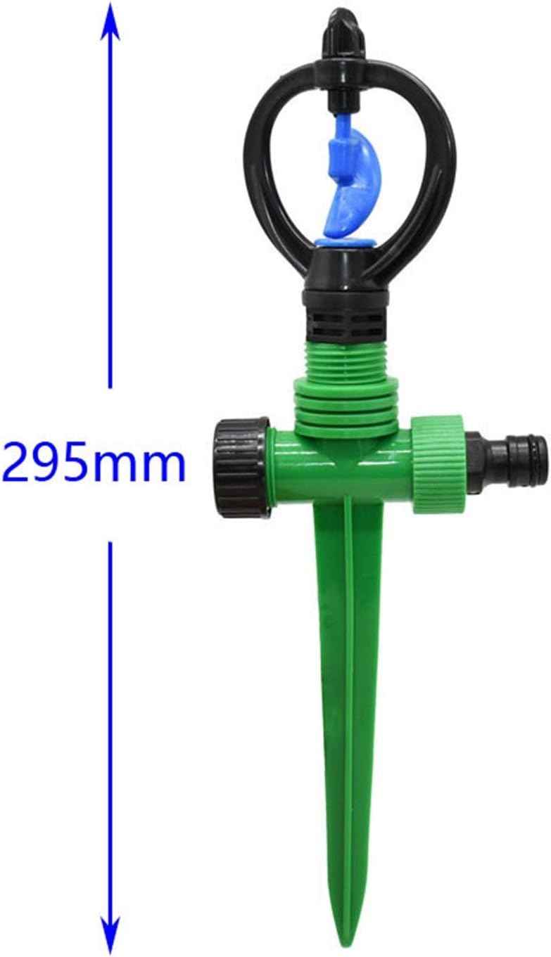 Hose Connector Rotary Garden Lawn Sprinkler with Stand Rotary Sprinkler Head Gardening Watering Gardening Water Irrigation 1PC (Color : 3I4 Hose)