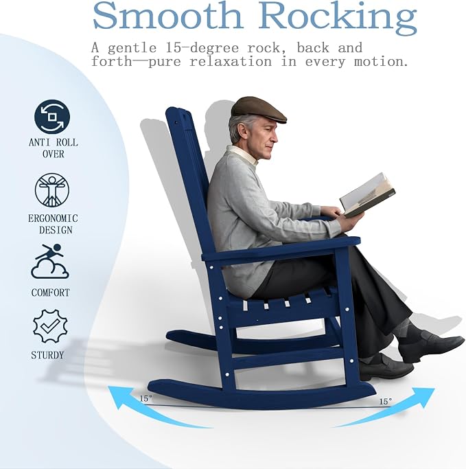 Oversized Rocking Chair, Outdoor Rocking Chair - Image 10