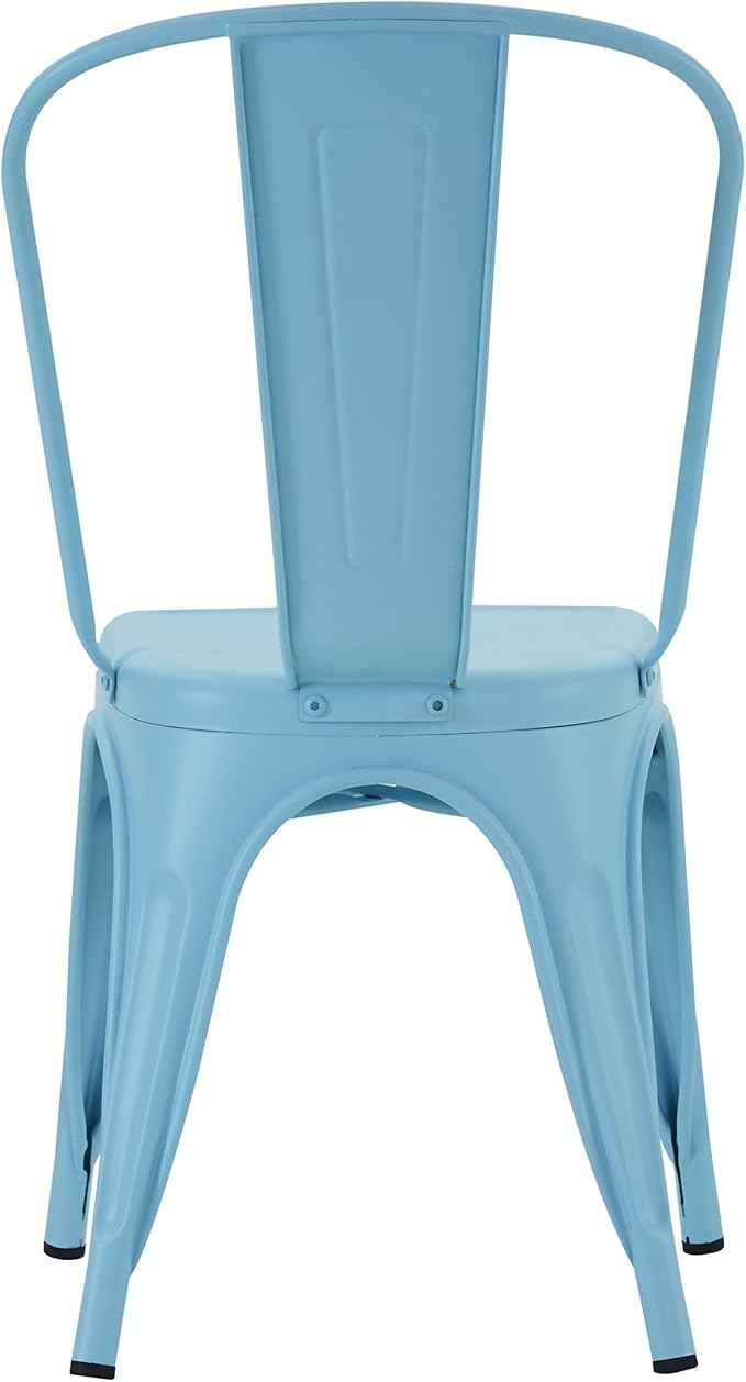 Nazhura Metal Dining Chair Farmhouse Tolix Style