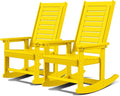 GREENVINES Outdoor Rocking Chairs | Set of 2 | Porch Rocker | HDPE Plastic | by GreenVines