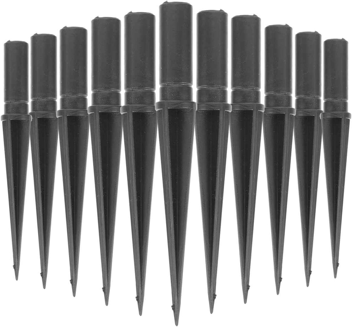 Hemobllo 20-Pack Solar Light Replacement Stakes 4.33 inch Plastic Ground Spikes for Outdoor Lights M8 12mm Inner Diameter Easy-Install Garden Stakes for Path Lights Lawn Lights Yard Lights