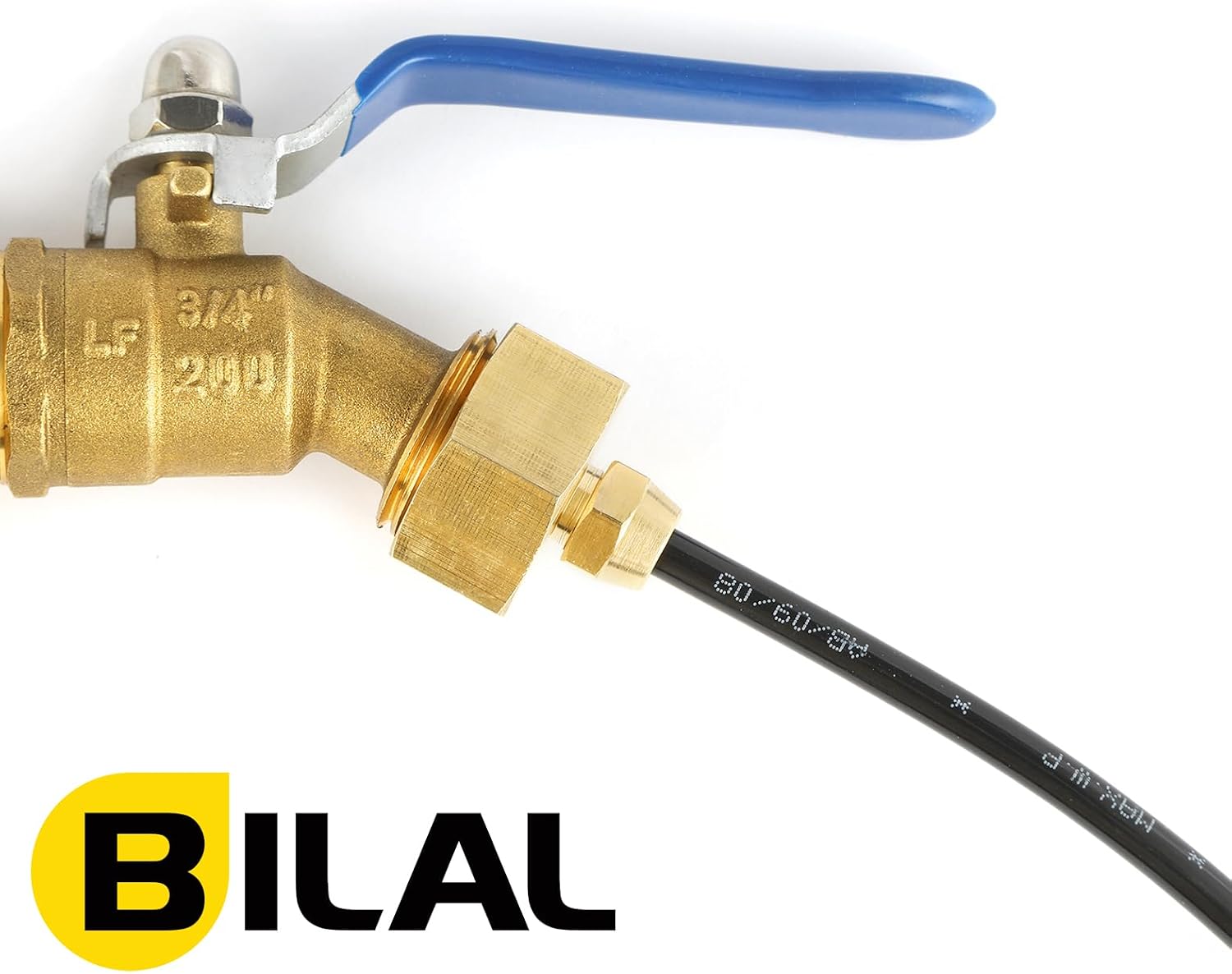 3 Set Garden Hose Adapter, 3/4'' Female Thread to 1/4'' Irrigation Tubing | Brass Faucet to Hose Adapter, Drip Irrigation Hose Connectors, Mister Hose Attachment