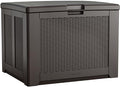 Rubbermaid Medium Resin Outdoor Storage Deck Box Weather Resistant Brown Deck by Rubbermaid