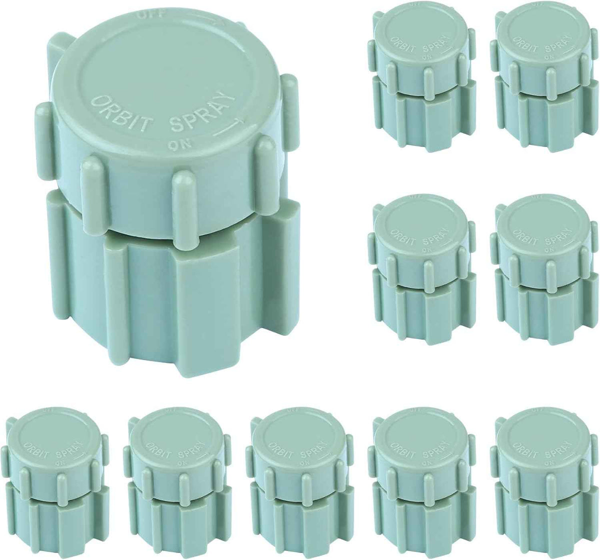 10 Pack Sprinkler Bubbler Heads Adjustable Water Flow Mushroom – 360° Drip Irrigation Emitters for Garden, Lawn, Flower Beds, Greenhouse – Fits 1/2" Tubing, Shrub Head Mushroom Bubbler