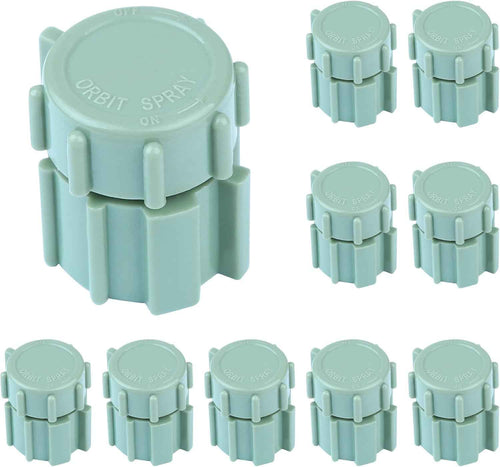 10 Pack Sprinkler Bubbler Heads Adjustable Water Flow Mushroom – 360° Drip Irrigation Emitters for Garden, Lawn, Flower Beds, Greenhouse – Fits 1/2" Tubing, Shrub Head Mushroom Bubbler