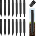 15 Pcs 8.25 Inch ABS Plastic Ground Spikes for Solar Torch Lights | Black Replacement Stakes for Garden Pathway Markers