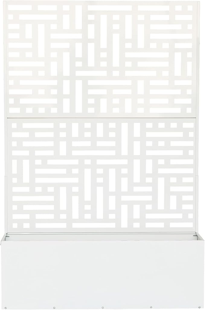Oakland Living 6 ft. X 4 ft. White Freestanding Metal Privacy Screen Room - Image 3