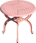Cast Aluminum Outdoor Side Table, Small Patio Table, Outdoor Coffee Tables by Unknown