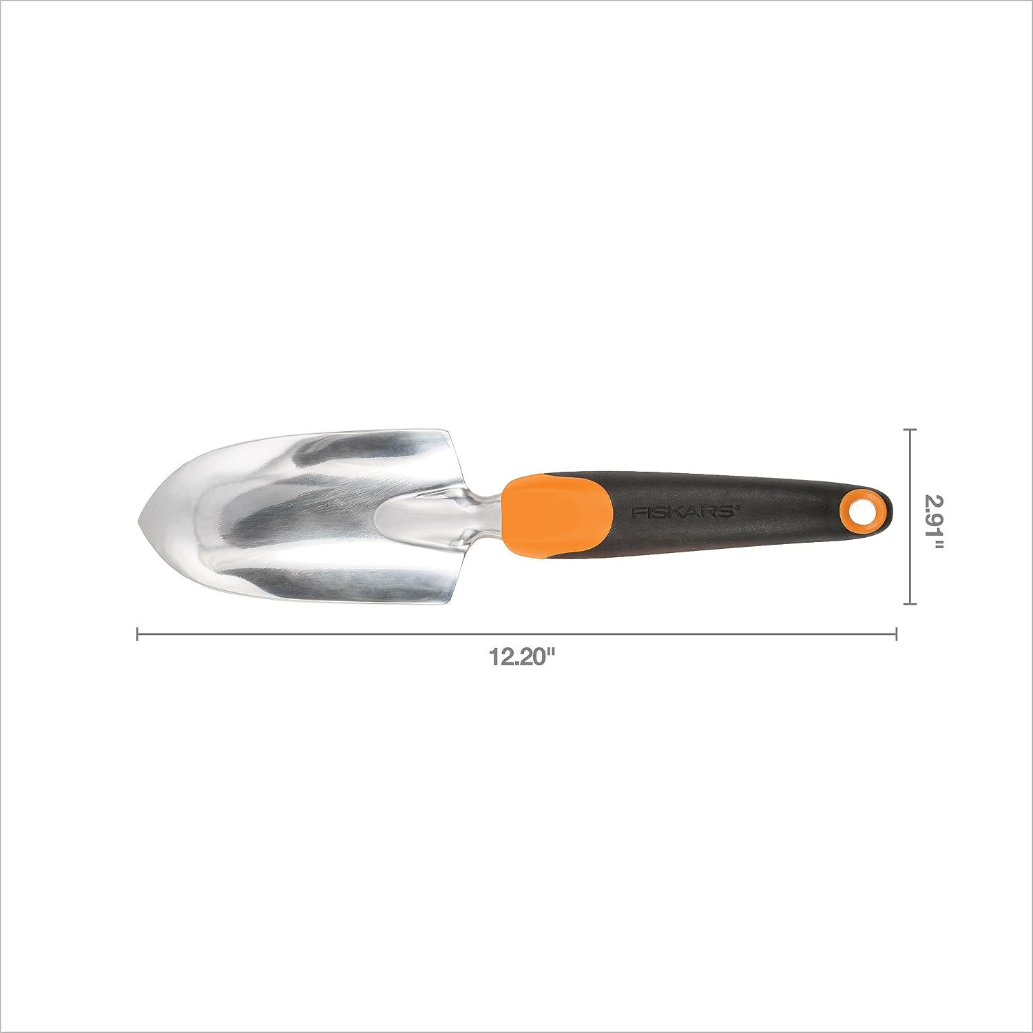 Fiskars Ergo Garden Trowel, Hand Tool for Digging & Planting, 6-Pack | Heavy-Duty Cast Aluminum Rust Resistant Head, Ergonomic Comfort Grip Handle, Hang Hole for Easy Storage, Yard Beds and Pots