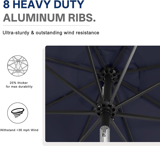 ABCCANOPY Durable Solar Led Patio Umbrellas - Image 6