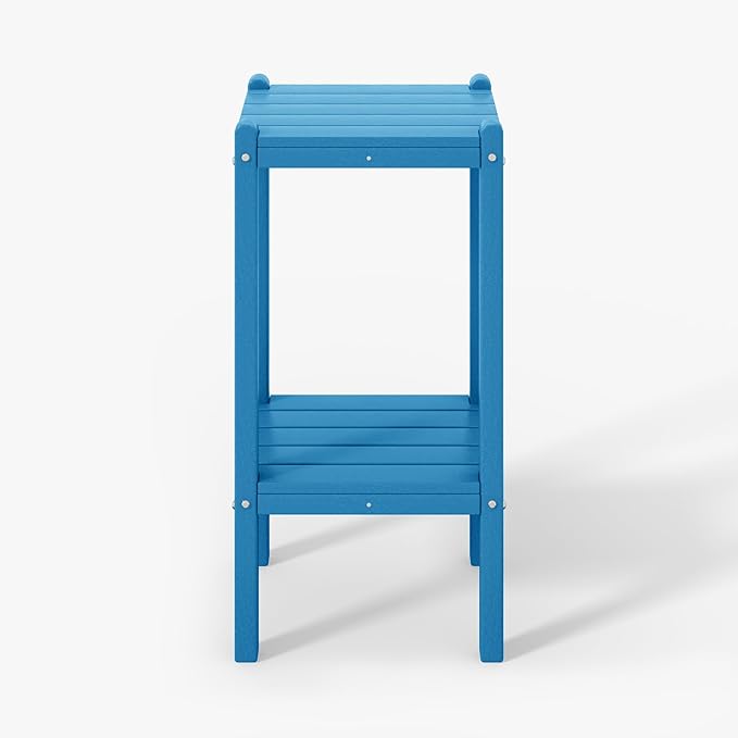 WestinTrends Malibu 36" Outdoor Adirondack HDPE 2-Tier Patio Side Table by WestinTrends