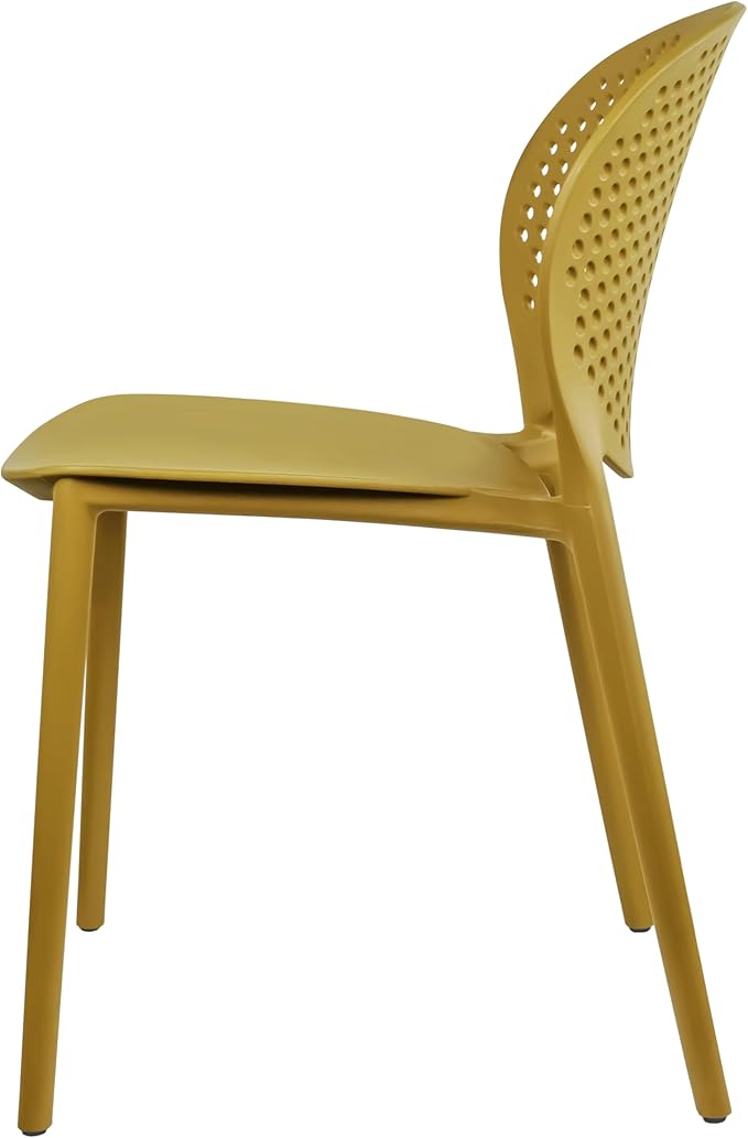 2xhome Patio Dining Chair | Modern Stackable Outdoor Pool Side Chair | Weather - Image 5