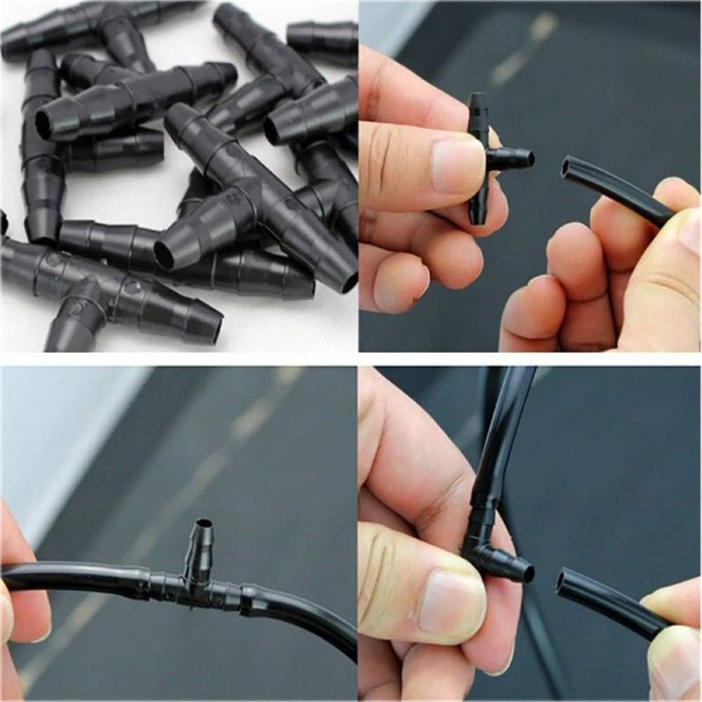 Drip Irrigation Hole Punch Tool, Pipe Cutter, Hole Punch, 100T Connectors | This 2-in-1 punching and cutting tool set comes with 100 T-fittings and is suitable for 16/20/25-millimeter PE pipes.