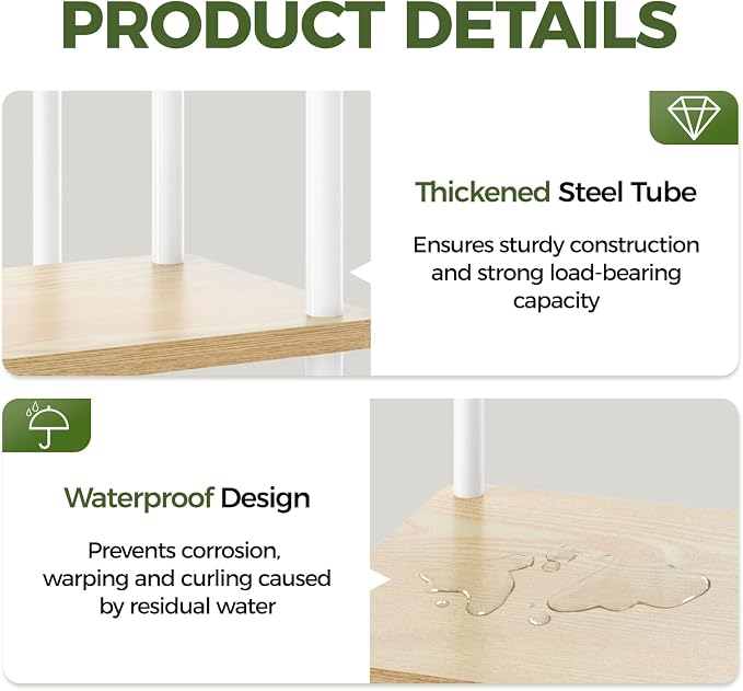 Bamworld Tall Plant Stand Indoor, 7 Tier Plant Shelf - Image 5
