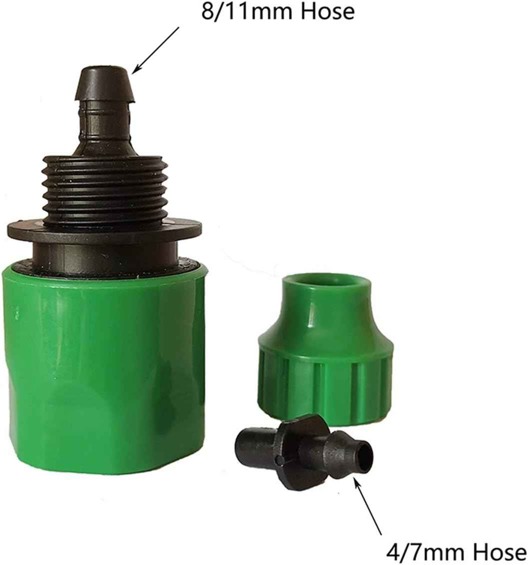 Garden Sprinkler 4 / 7mm 8 / 11mm Irrigation Hose Connector Garden Faucet Pipe 1/2''3/4'' Plastic Quick Connector Watering System Accessories