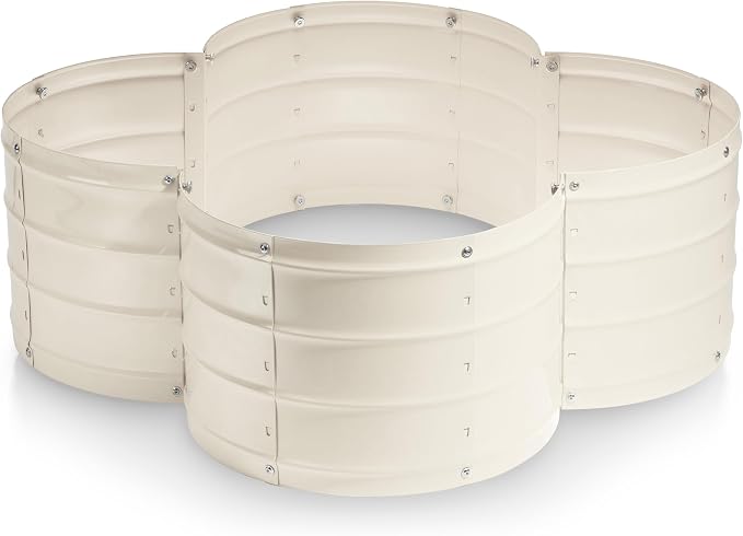 Plant & Plot Galvanized Raised Garden Beds Outdoor // 3×3×1 ft Planter Raised by PlantPlot