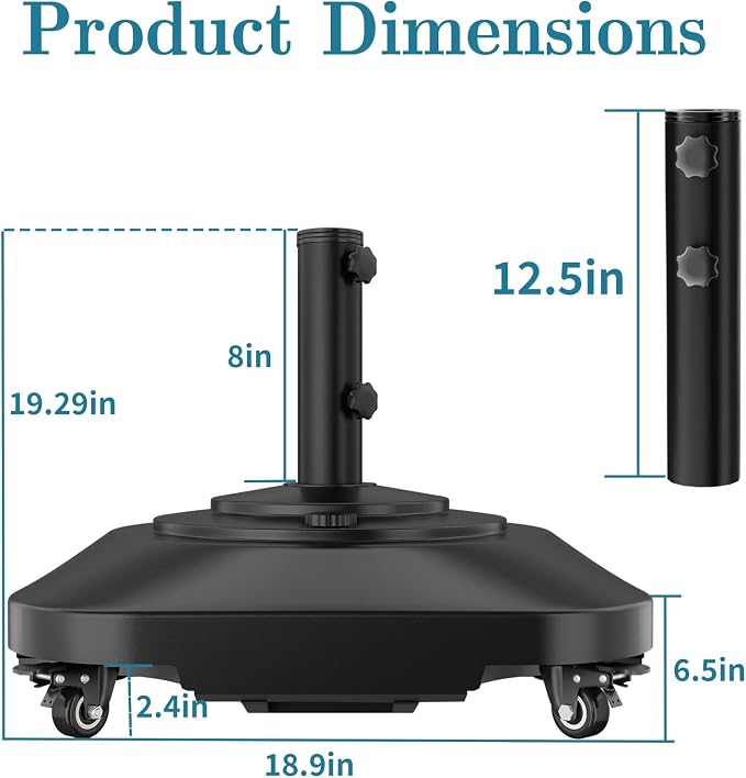 Umbrella Base, Heavy Duty Umbrella Stand - Image 7