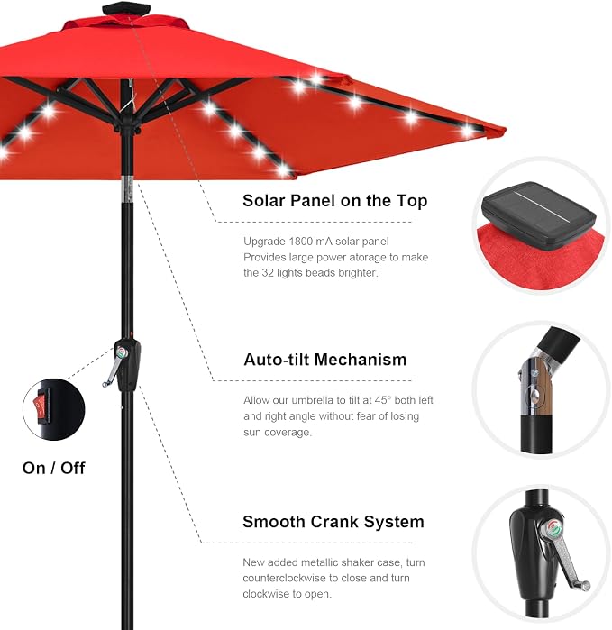 ABCCANOPY Durable Solar Led Patio Umbrellas - Image 8
