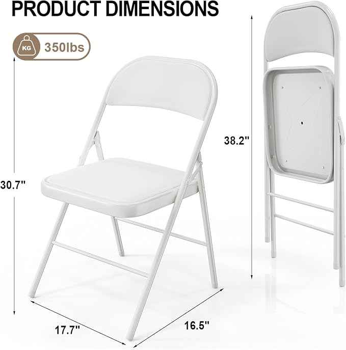 VINGLI 4 Pack Folding Chairs