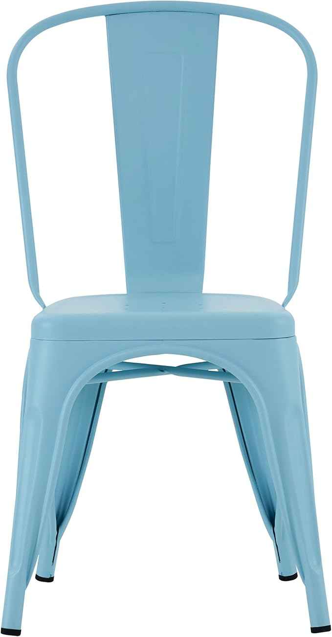 Nazhura Metal Dining Chair Farmhouse Tolix Style