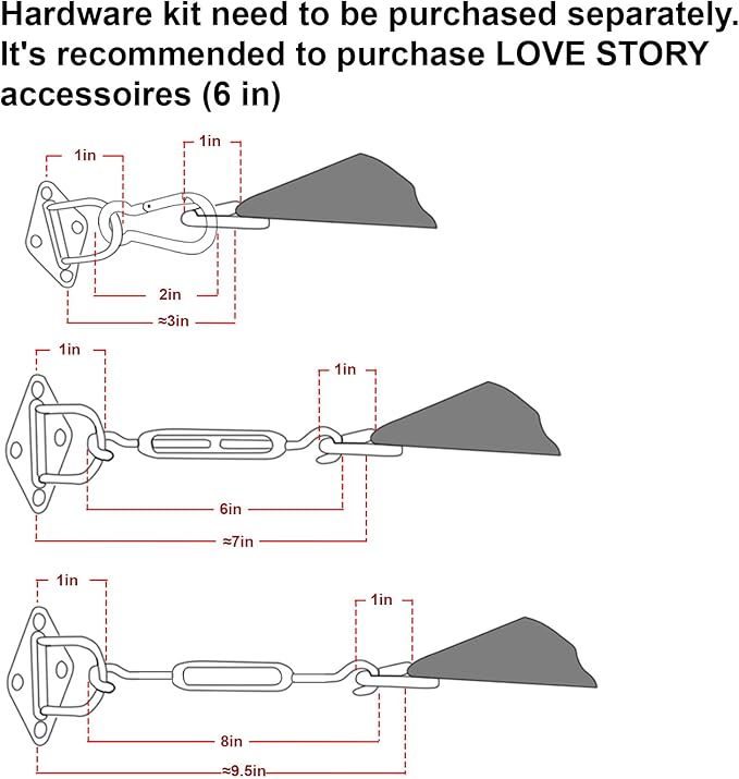 LOVE STORY Custom Size 5'x5'x7.1' Turquoise Blue Sun Shade Sail Right Triangle - Image 3