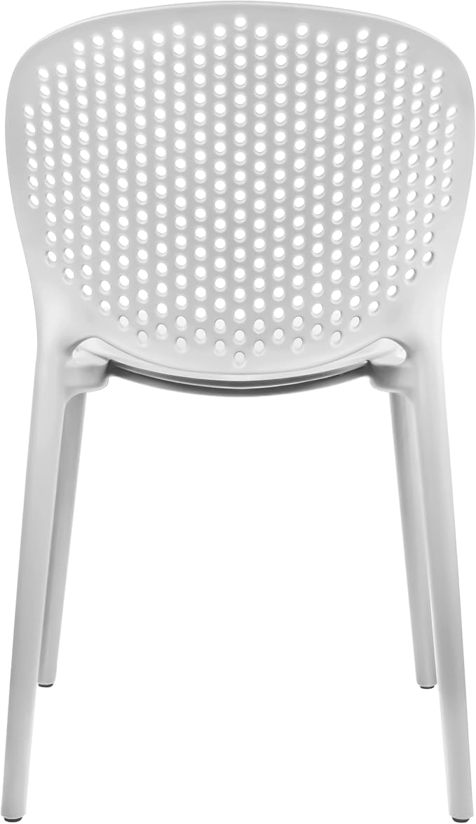 2xhome Set of 3 Patio Dining Chairs | Modern Stackable Outdoor Pool Side Chair - Image 9