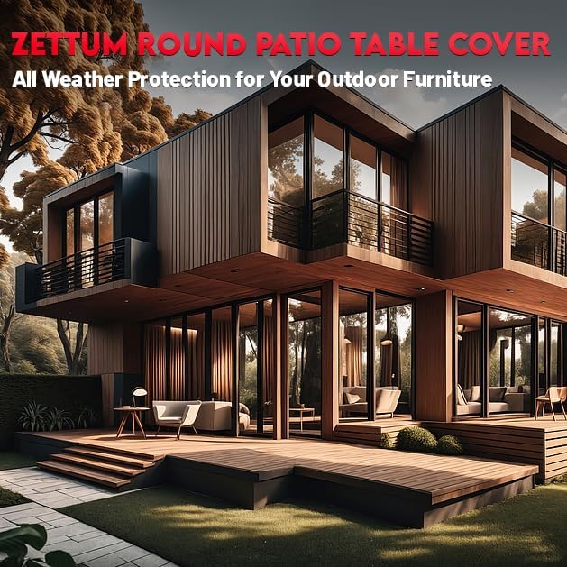 Zettum Round Patio Table Cover 68 Inch - Image 7