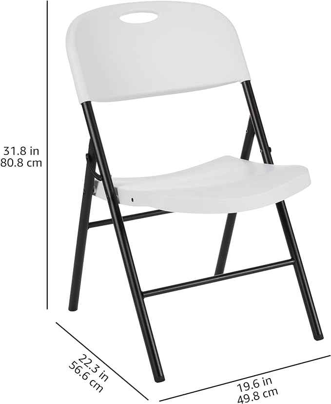 Amazon Basics Portable Folding Plastic Chair