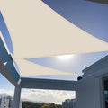 SUNNY GUARD Custom Size 6'x7'x9.2' Butter Cream Sun Shade Sail Triangle UV by SUNNYGUARD