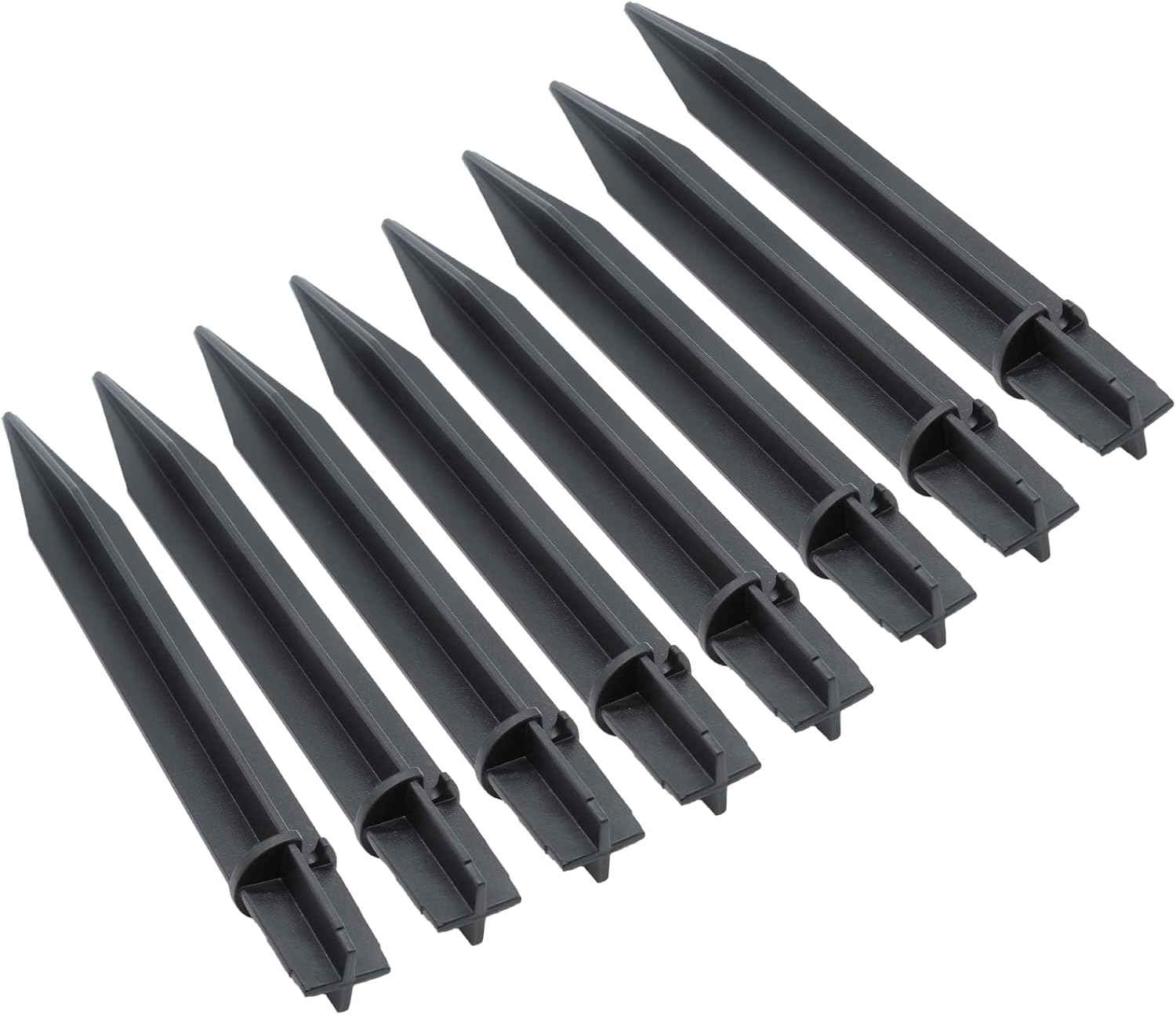 8PCS Torch Stake 8.26 Inch Pathway Light Stake Plastic Path Light Replacement ABS Plastic Stake Solar Stake for Garden, Pathway Lamps(Head Mounting Dia 0.82 Inch) | Plastic Path Light Replacement, ABS Plastic, Solar Stake, For Garden & Pathway Lamps, H...