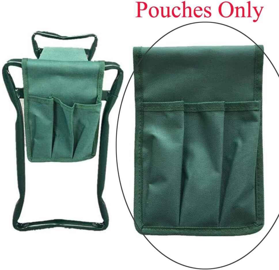 2 Pack Garden Kneeler Tool Bag Gardening Kneeler Seat Side Pouch Hanging Storage Pocket Organizer for Garden Kneeler and Seat Garden Bench Garden Stool Gardening Shears Spades Plant Labels