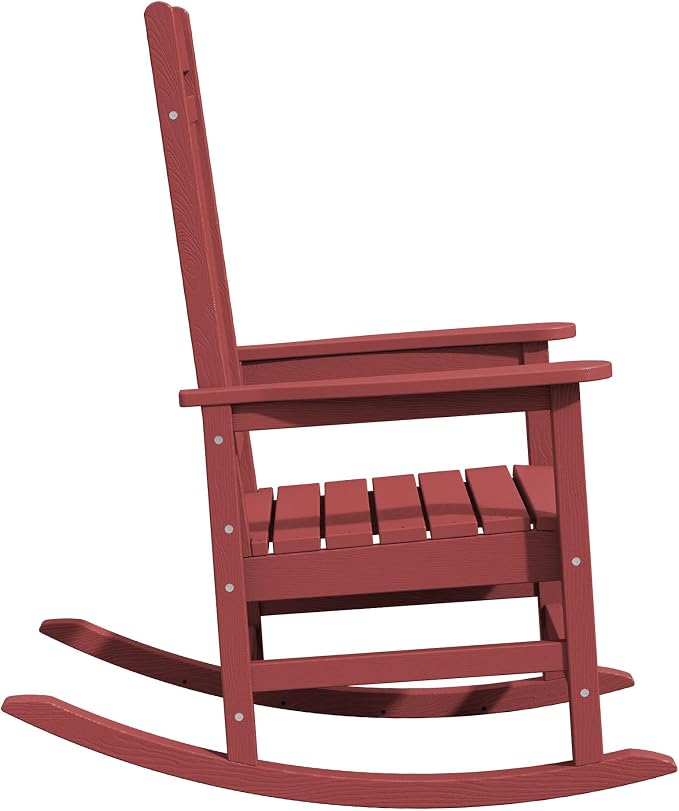 KINGYES Outdoor Rocking Chair Set of 2, High Density Polyethylene Patio Rocking - Image 11