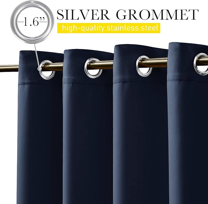 NICETOWN 2 Panels Weighted Outdoor Curtains - Image 3