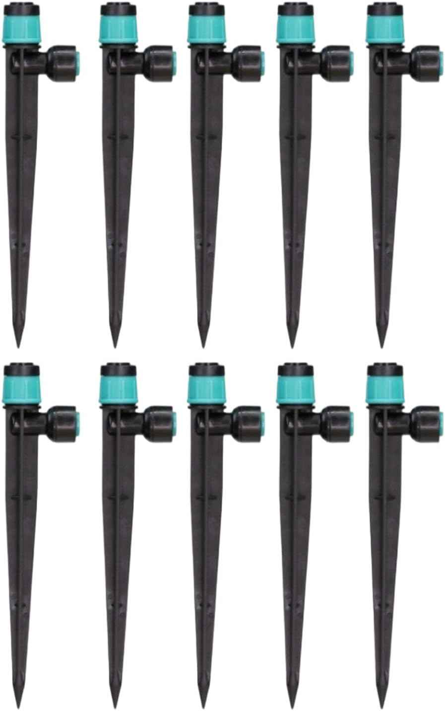10Pcs 360 Degree Rotating Watering Irrigation Sprinkler Sprayer Connector Farm Greenhouse Garden Sprinkler Nozzle Gardening Irrigation