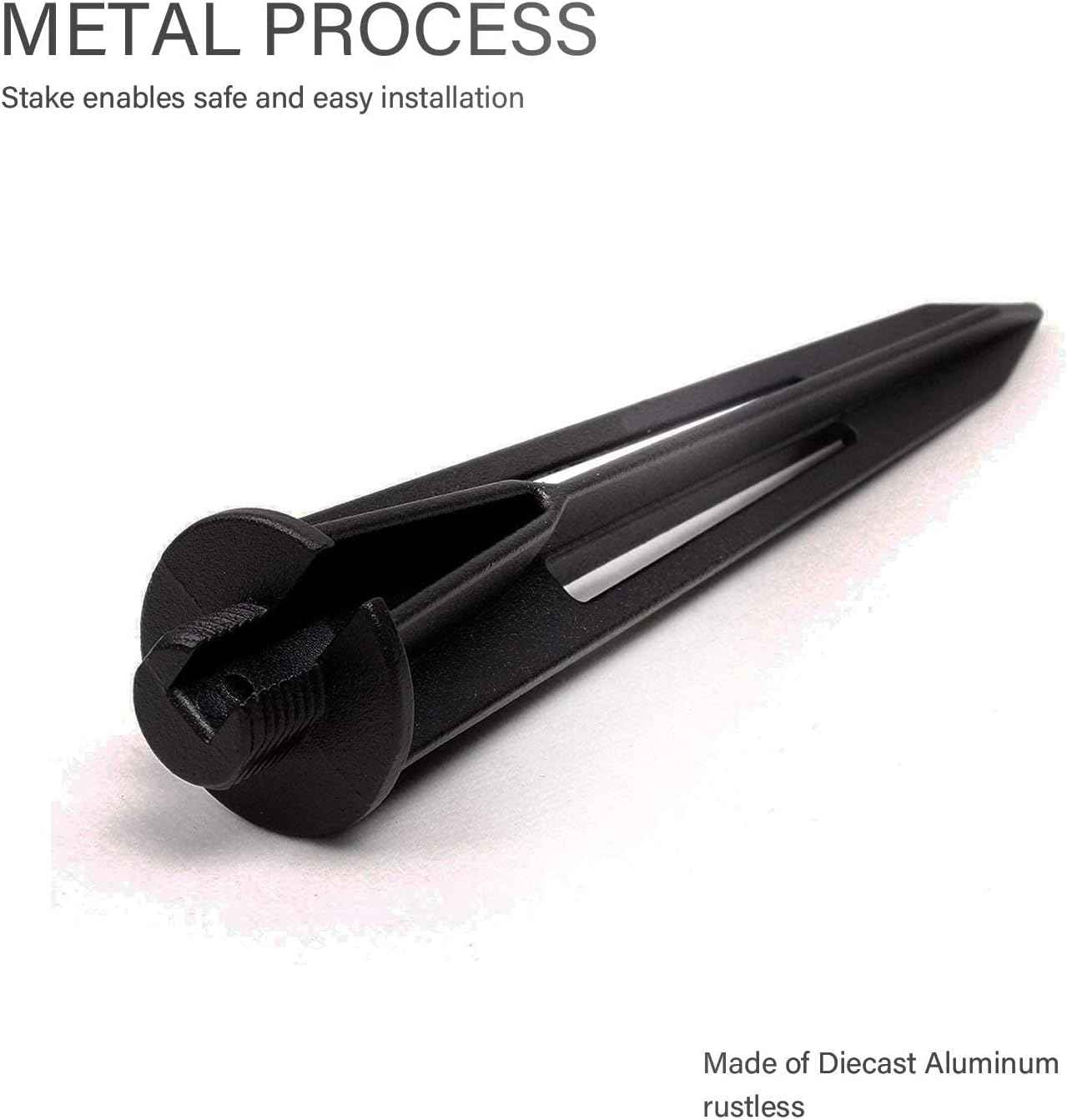 Metal Spike Stake Replacement 3/4-14 NPSM Male Thread for Landscape Path/Spot Light Low Voltage Outdoor Lighting 8101-4820-01