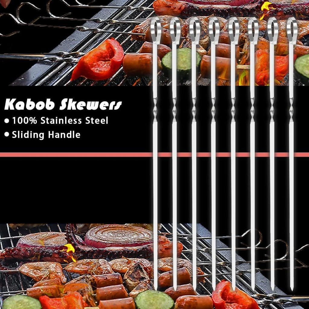 BBQ Accessories Kit - 20pcs Stainless BBQ Grill Tools Set for Smoker Camping Barbecue Grilling Tools BBQ Utensil Set Outdoor Cooking Tool Set with Canvas Bag Gift for Thanksgiving Day, Christmas