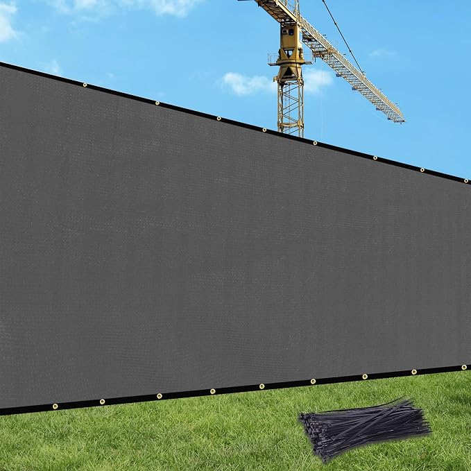 UPGRADE Privacy Fence Screen 3'x5' Dark Grey Outdoor 90% Visibility Blockage by UPGRADE