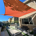 SUNLAX Sun Shade Sail SS-140 20' x 20' x 28.3' Terra Red Right Triangle Canopy by SUNLAX