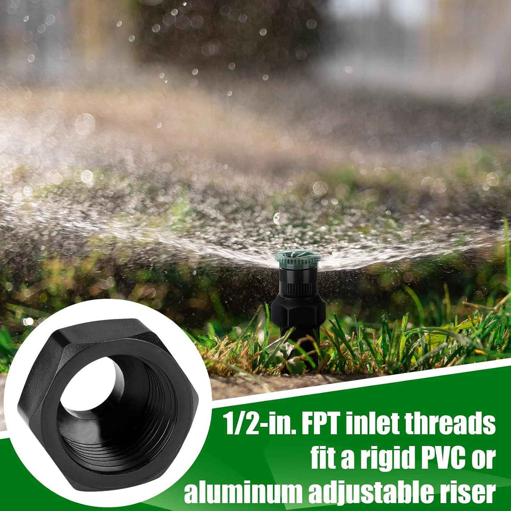 Yaomiao 25pcs Shrub Head Sprinkler Adapter Adjustable Irrigation Thread Adapter Without Nozzle to 1/2" Npt for Outdoor Garden Lawn