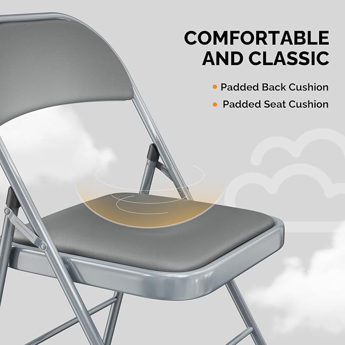 VINGLI 4 Pack Folding Chairs - Image 5