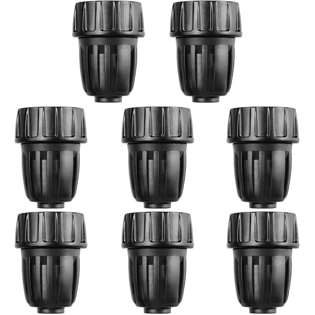 8-Pack 1/2 Inch Drip Irrigation Tubing Faucet Adapter, 3/4" to 1/2" Irrigation Hose Adapter, 3/4 Inch Barbed Drip Line Connector Garden Hose Adapter for Garden Irrigation System