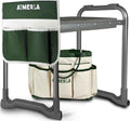 Aimerla Foldable Garden Kneeler Seat Heavy Duty [Upgraded Widened Thick Kneeling Pad] Gardening Stool with Large Tool Bags with Pockets - Portable Garden Bench Gardening Gifts for Parents