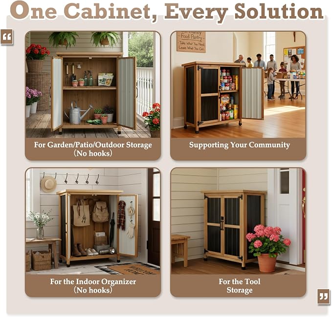 PetsCosset Weatherproof Outdoor Storage Cabinet - Image 7