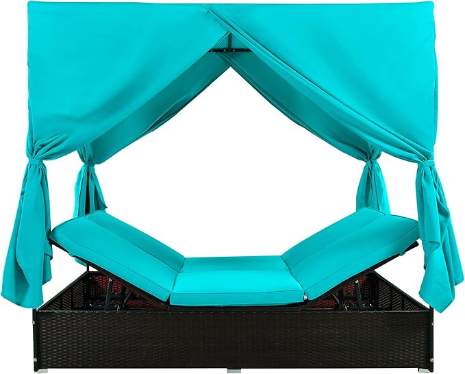 Wicker Metal Outdoor Pool Furniture - Image 9